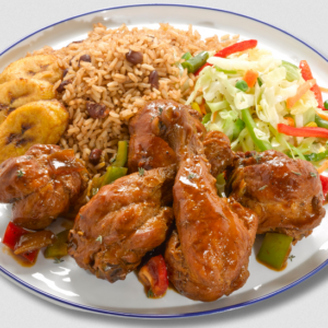 Brown Stew Chicken Meal