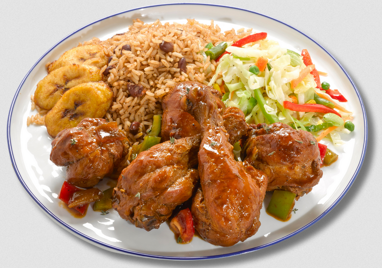 Brown Stew Chicken Meal